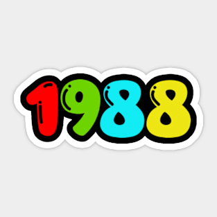 birthday 1984 Men Women Sticker